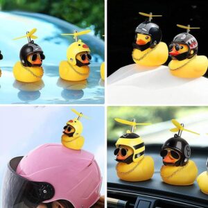 Beautiful Duck Car Ornaments Duck Bicycle Bell Propeller Helmet (1 Pc / Mix Design)