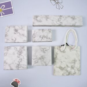 Cardboard Jewelry Boxes Gift Case Small Paper Jewelry Gift (7 Pcs Set / Mix Size)