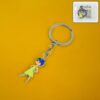 Cartoon Character Soft PVC Keychain with Haired Girl Design (1 Pc) Cartoon Character Soft PVC Keychain with Haired Girl Design (1 Pc)