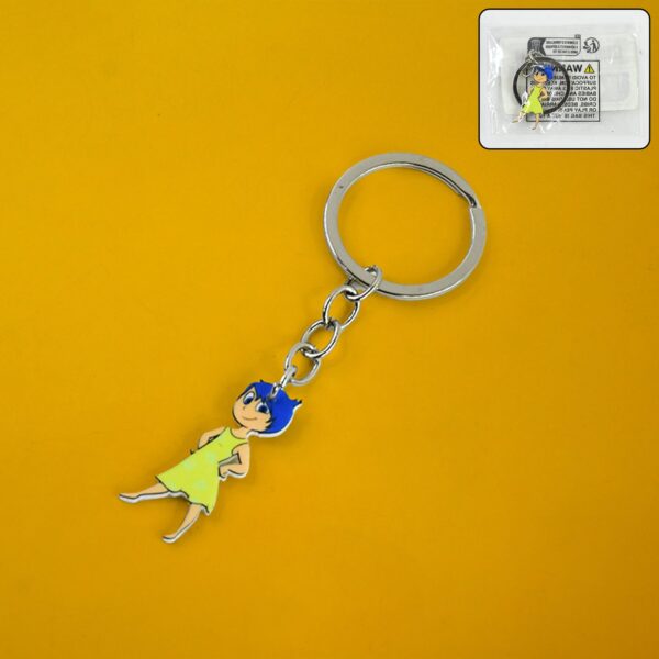 Cartoon Character Soft PVC Keychain with Haired Girl Design (1 Pc) Cartoon Character Soft PVC Keychain with Haired Girl Design (1 Pc)