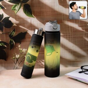 Cartoon Printed Water Bottles – 900 ml & 300 ml (2 Pc) Cartoon Printed Water Bottles – 900 ml & 300 ml (2 Pc)