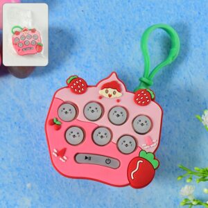 Cartoon Push Button Keychain Toy – (1 Pc)