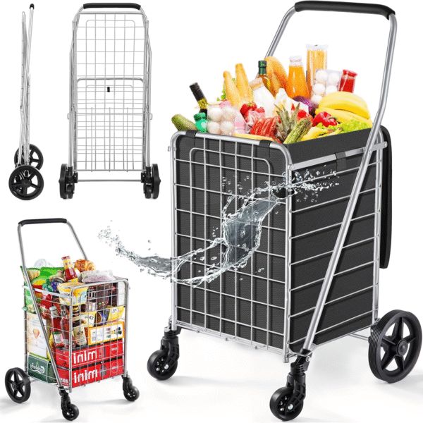 Foldable Shopping Trolley with Wheels ( MOQ :- 2 Pc) Foldable Shopping Trolley with Wheels ( MOQ :- 2 Pc)
