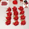 Hair Clip Red Rose Bridal Hair Pins Rose (12 Pcs Set / Red Color Only) Hair Clip Red Rose Bridal Hair Pins Rose (12 Pcs Set / Red Color Only)