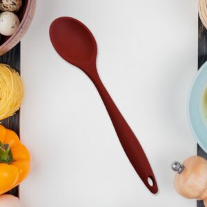 HEAT RESISTANT SILICONE BASTING SPOON KITCHEN TOOLS (27CM) HEAT RESISTANT SILICONE BASTING SPOON KITCHEN TOOLS (27CM)