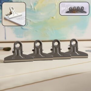 Heavy Duty Metal Paper Clamp Clips (4 Pc) Heavy Duty Metal Paper Clamp Clips (4 Pc)