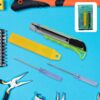 Heavy Duty Working Cutter Knife replacement blade, 2 Screwdriver Hand Tool (4 Pc Set)