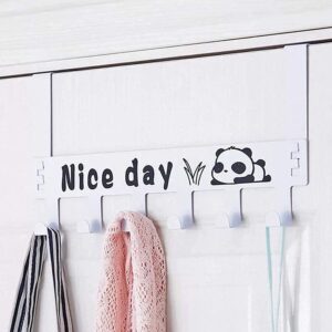 Heavy-Duty Carbon Steel Door Hook Hanger Rack (1 pc / 6 Hook / White) Heavy-Duty Carbon Steel Door Hook Hanger Rack (1 pc / 6 Hook / White)
