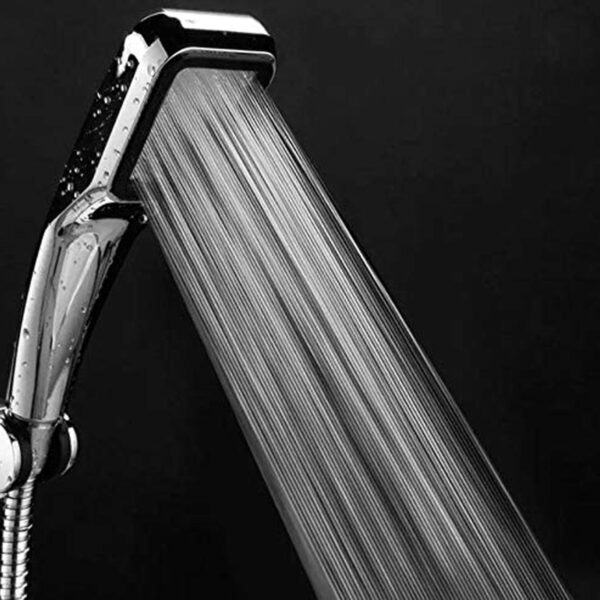 High Pressure Shower Head 300 Holes Handheld Powerful Booster Spray  for Bathroom