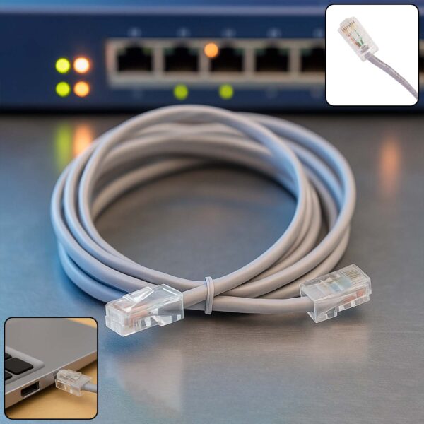 High-Speed 1.5 Meter Ethernet LAN Cable (1 Pc) High-Speed 1.5 Meter Ethernet LAN Cable (1 Pc)