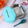 Insulated Testy Stainless Steel Leakproof Lunch Box With Spoon (1 Set) Insulated Testy Stainless Steel Leakproof Lunch Box With Spoon (1 Set)