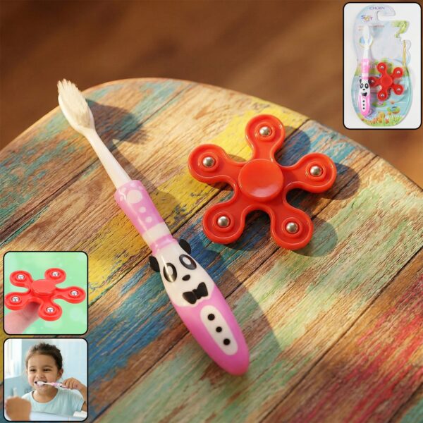 Kids Toothbrush and Fidget Spinner Toy Set Kids Toothbrush and Fidget Spinner Toy Set