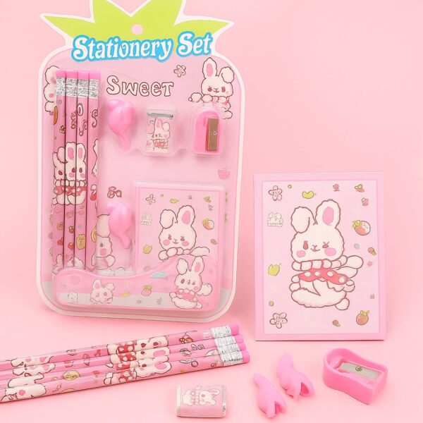 Kids’ Stationery Kit: Wooden Pencils, Sharpener, Eraser, Diary (9 Pc Set) Kids’ Stationery Kit: Wooden Pencils, Sharpener, Eraser, Diary (9 Pc Set)