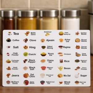 Kitchen Spice Jar Label Sticker Sheet (1 Sheet) Kitchen Spice Jar Label Sticker Sheet (1 Sheet)