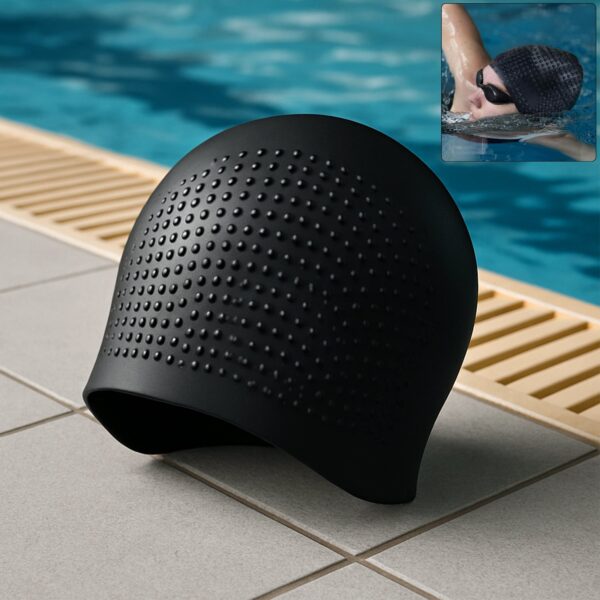 Konex Premium Silicone Waterproof Swimming Cap (1 Pc)