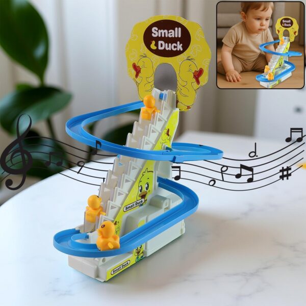 LALA Small Duck Climb Stairs Toy Roller Coaster Flashing Lights & Music (3 Ducks) LALA Small Duck Climb Stairs Toy Roller Coaster Flashing Lights & Music (3 Ducks)