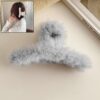 Large Plush Hair Claw Clips, Plastic Fluffy Hair Claw Hair (1 Pc / Mix Color) Large Plush Hair Claw Clips, Plastic Fluffy Hair Claw Hair (1 Pc / Mix Color)