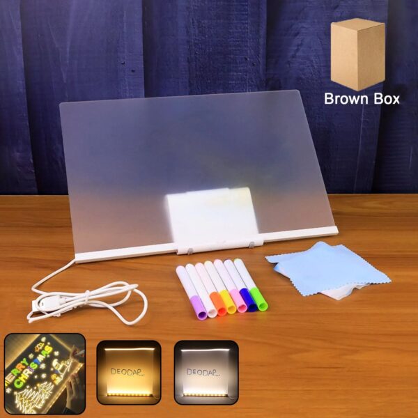 LED Acrylic Writing Board with USB Power (1 Set) LED Acrylic Writing Board with USB Power (1 Set)