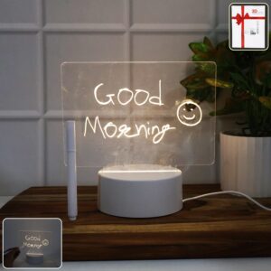 LED Acrylic Writing Message Board Night Lamp with Marker Pen LED Acrylic Writing Message Board Night Lamp with Marker Pen
