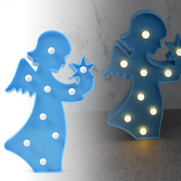 LED Angel Shape Night Light Desk Lamp (1 Pc / Battery Not Included) LED Angel Shape Night Light Desk Lamp (1 Pc / Battery Not Included)
