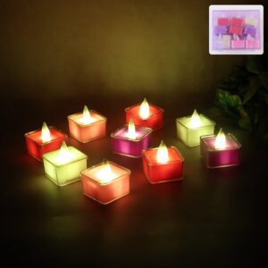 LED Flameless Decorative Tealight Candles – (9 Pc / Set)