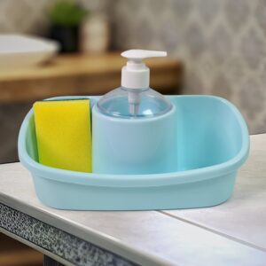 3 in 1 Hand wash Liquid Soap Dispenser with Sponge Holder (1 Set)