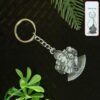 Lord Ganesha Sitting Design Silver Keychain (1 Pc) Lord Ganesha Sitting Design Silver Keychain (1 Pc)