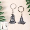 Lord Shiva & Adiyogi Metal Keychain Set (2 Pc Mix Design Lord Shiva & Adiyogi Metal Keychain Set (2 Pc Mix Design