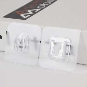 Magic Adhesive Plastic Wall Hooks Heavy Duty Hooks (Pack of 20) – 10 pair