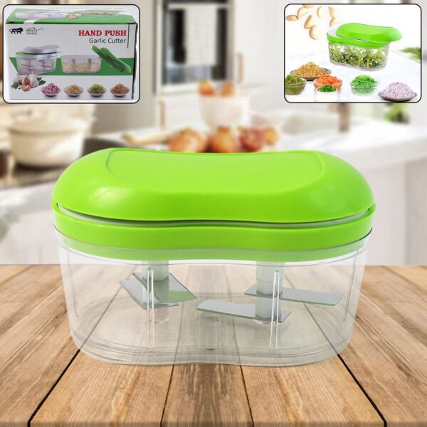 Manual Hand Push Garlic Cutter & Vegetable Chopper (1 pc) Manual Hand Push Garlic Cutter & Vegetable Chopper (1 pc)