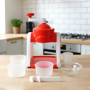 Manual Ice Snow Maker Machine (1 Set Red Color) Manual Ice Snow Maker Machine (1 Set Red Color)