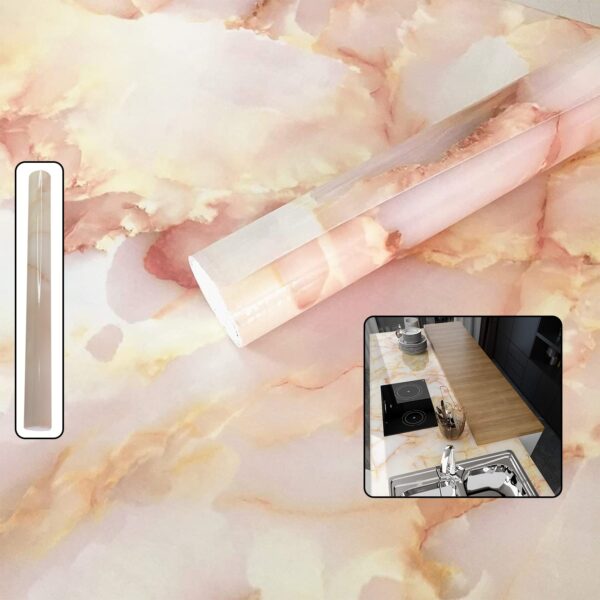 Marble Pattern Wallpaper Roll – 40cm x 1 meter (1 Pc) Marble Pattern Wallpaper Roll – 40cm x 1 meter (1 Pc)