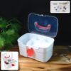 Medical Storage Box with Detachable Tray & Handle