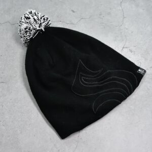 Men’s and Women’s Skull Slouchy Winter Woolen Knitted Black Inside Fur Beanie Cap.