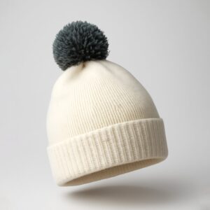 Men’s and Women’s Skull Slouchy Winter Woolen Knitted Black Inside Fur Beanie Cap. FB