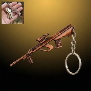 Metal Gun Shape Keychain (1 Pc) Metal Gun Shape Keychain (1 Pc)