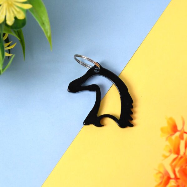 Metal Horse Face Shaped Keychain (1 Pc) Metal Horse Face Shaped Keychain (1 Pc)