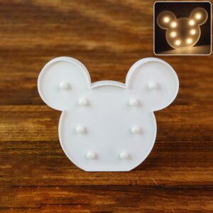 Mickey Shaped LED Decorative Night Light (1 Pc) Mickey Shaped LED Decorative Night Light (1 Pc)