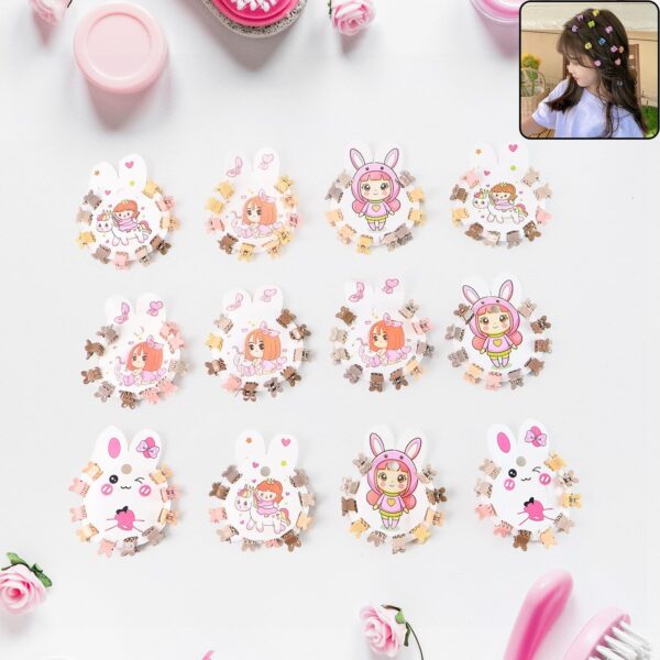 Mini Claw Hair Clips Set for Girls (12 Pkt / 1 Set) Mini Claw Hair Clips Set for Girls (12 Pkt / 1 Set)