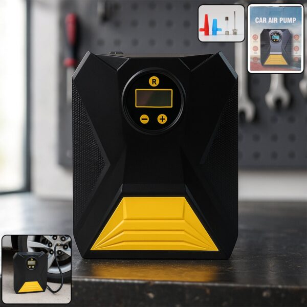 Mini Digital Portable Car Tyre Air Compressor – (1 Pc)