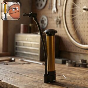 Mini Hand Air Pump – Portable Metal High-Pressure Inflator for Sports (1 Pc) Mini Hand Air Pump – Portable Metal High-Pressure Inflator for Sports (1 Pc)