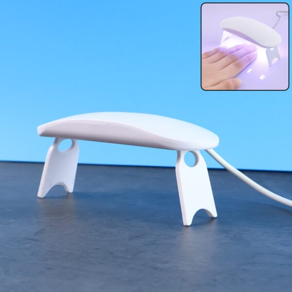 Mini Portable UV LED Nail Lamp for Gel Nail Polish Curing (1 Pc) Mini Portable UV LED Nail Lamp for Gel Nail Polish Curing (1 Pc)