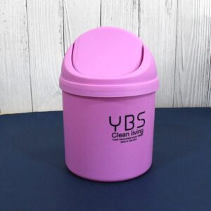 Mini Trash Can with Lid Small Tiny Trash Bin (18×13 Cm / 1 Pc)
