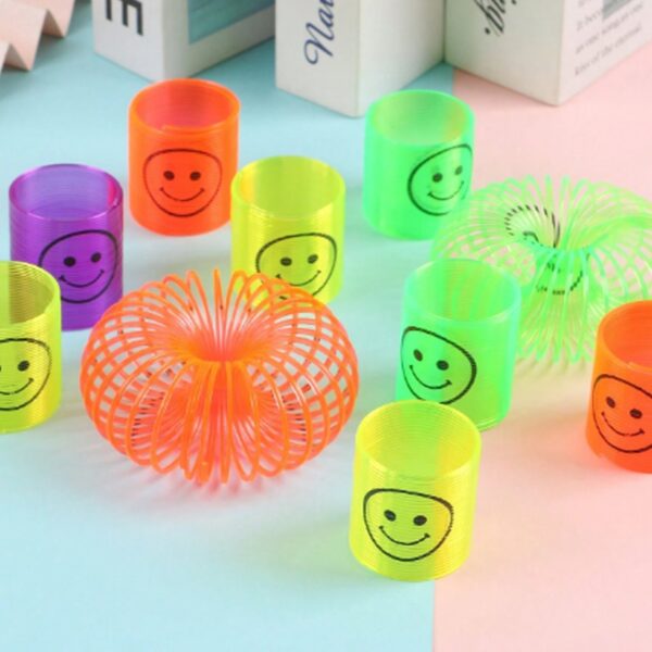 Multicolor Magic Smiley Spring, Spring Toys, Slinky spring toy(12 Pcs Set) Multicolor Magic Smiley Spring, Spring Toys, Slinky spring toy(12 Pcs Set)