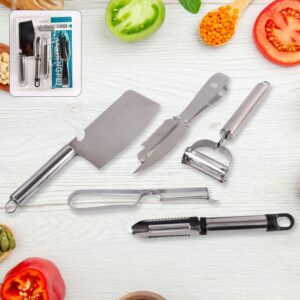 Multifunctional peeler, grater, fruit peeler, kitchen household gadget set (5 Pc Set) Multifunctional peeler, grater, fruit peeler, kitchen household gadget set (5 Pc Set)