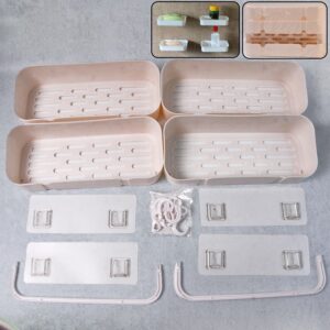 Multipurpose Kitchen Bathroom Wall Corner Shelf Rack (4 Pcs Set) Multipurpose Kitchen Bathroom Wall Corner Shelf Rack (4 Pcs Set)