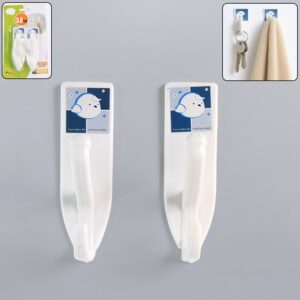 Multipurpose Wall Hooks: Strong & Self-Adhesive for Bathroom, Kitchen (Mix Desingn) Multipurpose Wall Hooks: Strong & Self-Adhesive for Bathroom, Kitchen (Mix Desingn)