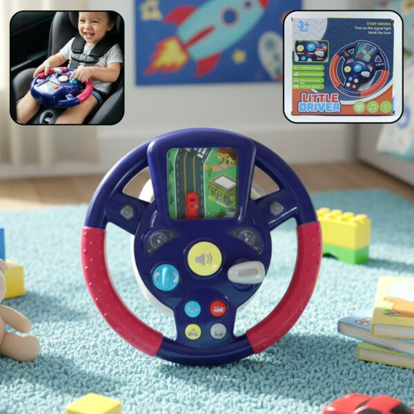 Musical Steering Wheel Driving Toy (1 Pc) Musical Steering Wheel Driving Toy (1 Pc)