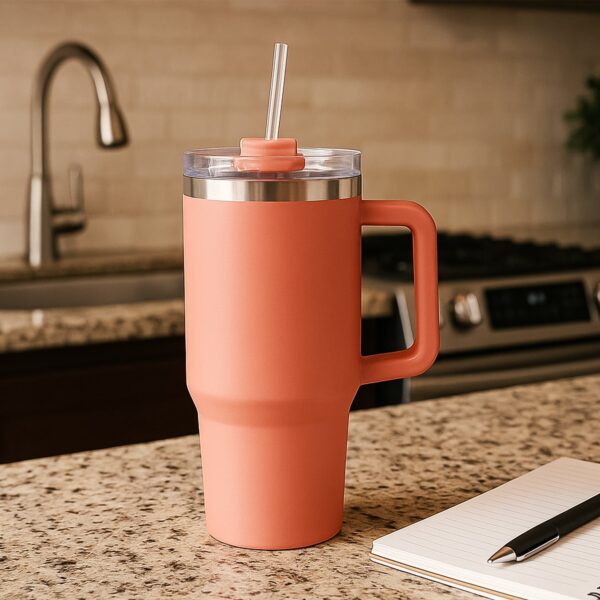 Peach Extra Large Insulated Travel Mug, Tumbler (1200ML – 1 Pc) Peach Extra Large Insulated Travel Mug, Tumbler (1200ML – 1 Pc)