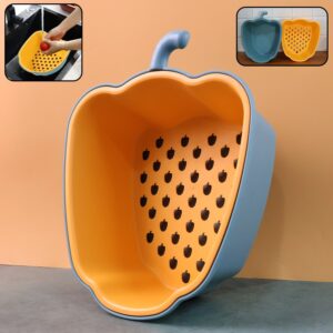 Pepper-Shape 2-in-1 Washing Bowl – (1 Pc)